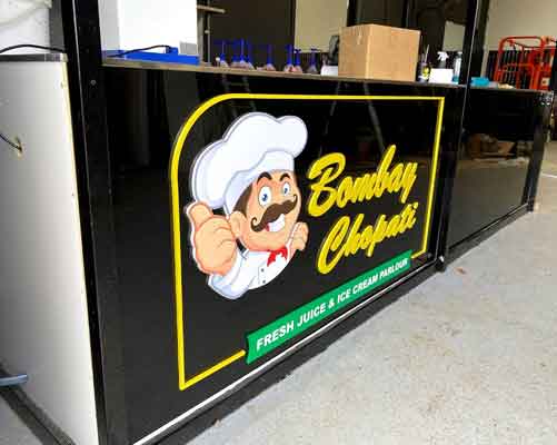 logo on counter