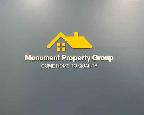 logo on wall