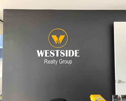 logo on wall