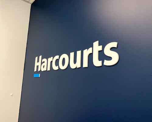logo wall print